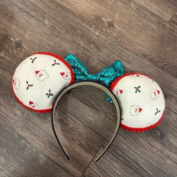 Handmade Christmas Santa Inspired Mouse Ears - Picture 5 of 5
